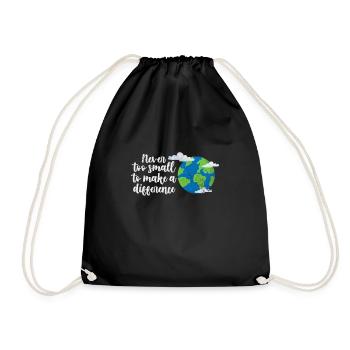 Climate Change Environment Earth Earth Gift - Drawstring Bag - black - Front