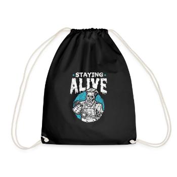 Coffee Halloween - Drawstring Bag - black - Front
