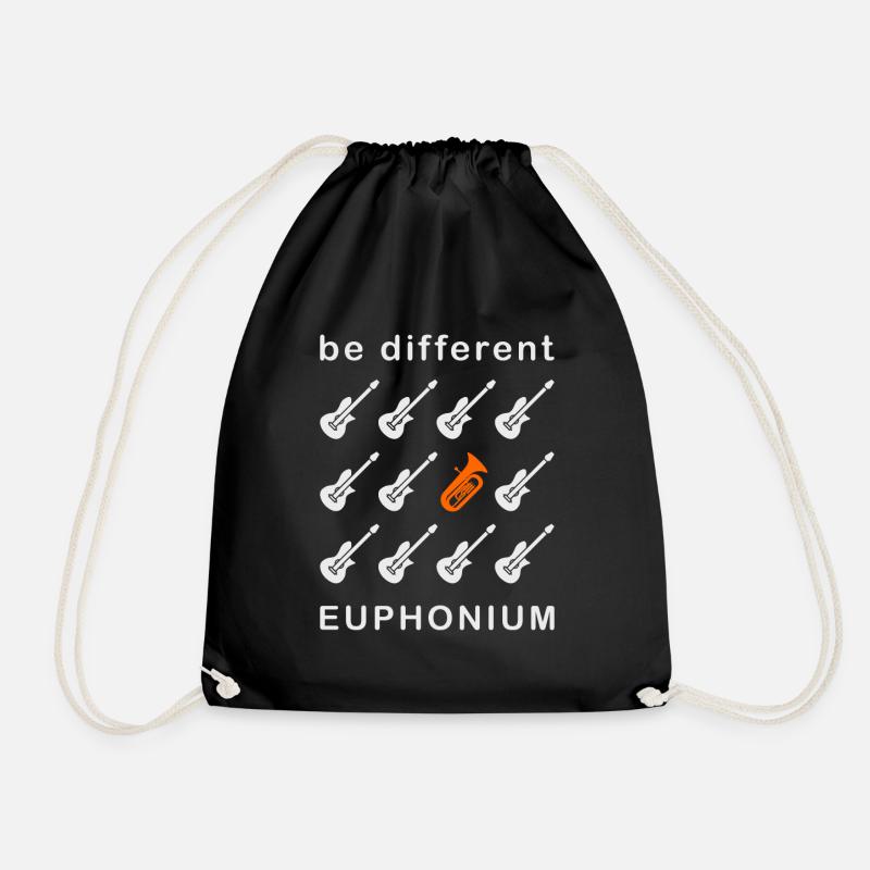 Euphonium Eufonium Blechbläser Tuba Spruch - Turnbeutel - Schwarz