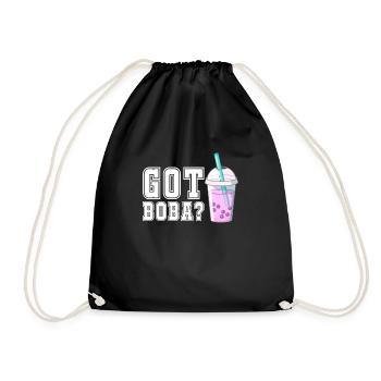 Bubble Tea - Turnbeutel - Schwarz - Vorne