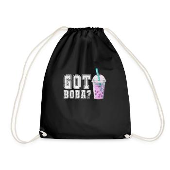 Bubble Tea Boba Tea Kawaii Cadeau - Sac de sport léger - noir - Devant