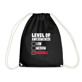 Handball - Drawstring Bag - black - Front