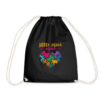 ADHD - Drawstring Bag - black - Front