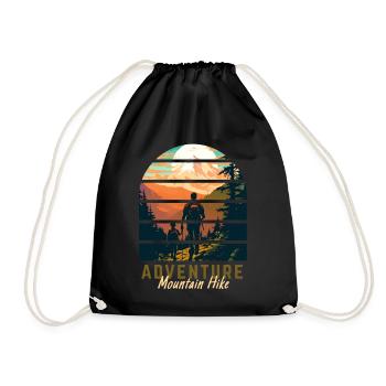 Randonnée en plein air Walker Père et Fils Cadeau - Sac de sport léger - noir - Devant
