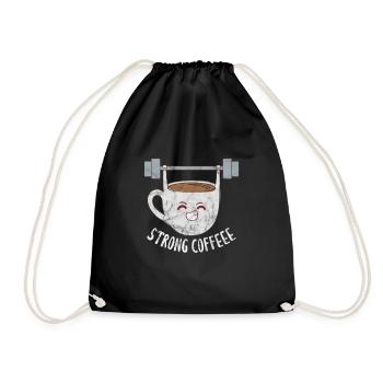 Coffee Fitness - Drawstring Bag - black - Front