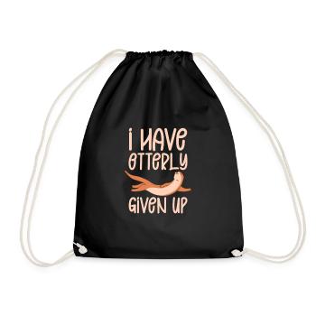Loutre de mer Loutre Cadeau de loutre - Sac de sport léger - noir - Devant