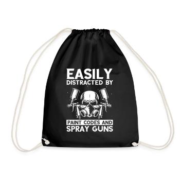 Dicton de carrossier pour les peintres automobiles - Sac de sport léger - noir - Devant