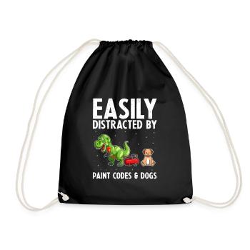 Car Painter for Car Painter for Car Detailer - Drawstring Bag - black - Front