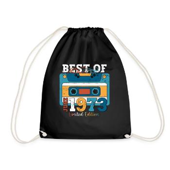 50 Birthday Man Cassette Juin 1973 - Sac de sport léger - noir - Devant