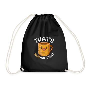 Coffee - Drawstring Bag - black - Front