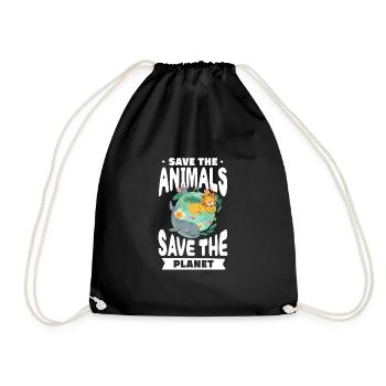 Climate change - Drawstring Bag - black - Front