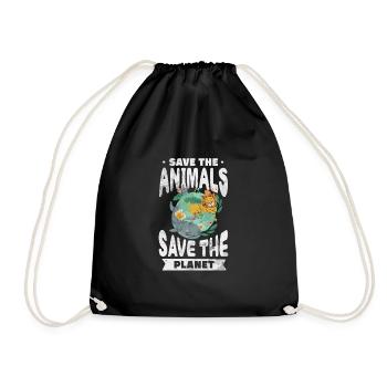 Climate Change Environment Earth Earth Gift - Drawstring Bag - black - Front