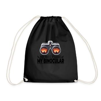 My Best Friend, My Binocular Birding Enthusiasts' - Turnbeutel - Schwarz - Vorne