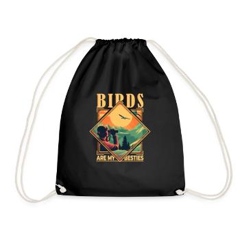 Birds Are My Besties: Perfect Design for Avian - Turnbeutel - Schwarz - Vorne