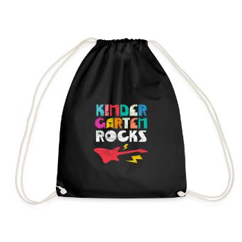 École maternelle - Sac de sport léger - noir - Devant