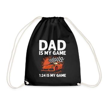 Slot Car Racing for Slot Car and RC Cars - Drawstring Bag - black - Front