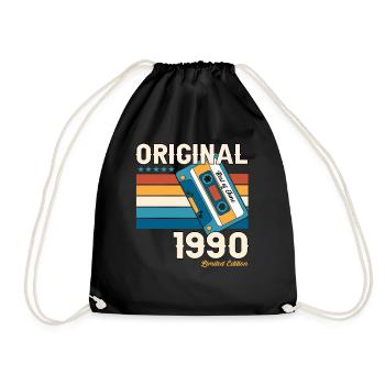 33rd Birthday Man June Vintage 1990 Cassette - Sac de sport léger - noir - Devant
