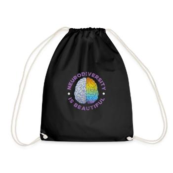 ADHD - Drawstring Bag - black - Front