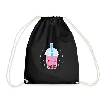 Bubble Tea - Turnbeutel - Schwarz - Vorne