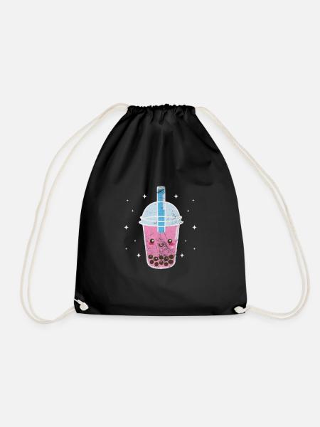Bubble Tea Boba Tea Kawaii Cadeau - Sac de sport léger - noir