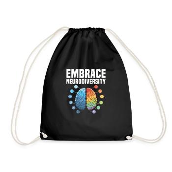 TDAH TDAH Cadeau de déficit de l’attention - Sac de sport léger - noir - Devant