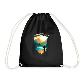 Fly Fishing Mountain Lake Perfect Cast Perfect - Turnbeutel - Schwarz - Vorne