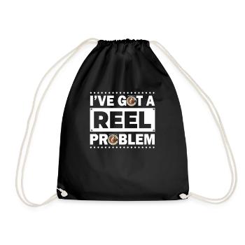 I've Got a Reel Problem - Retro Fly Fishing Reel - Turnbeutel - Schwarz - Vorne