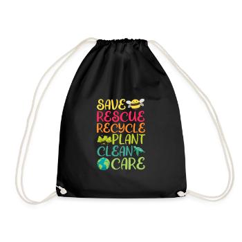 Animal Rescue - Drawstring Bag - black - Front