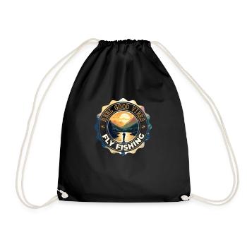 Fly Fishing Reel Good Vibes - Sun, Mountains, and - Turnbeutel - Schwarz - Vorne