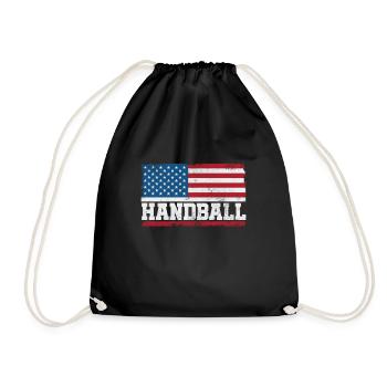 Handball Handball Player Handball Player Sports Gift - Drawstring Bag - black - Front