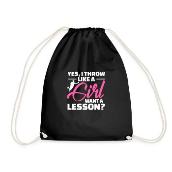 Handball - Drawstring Bag - black - Front