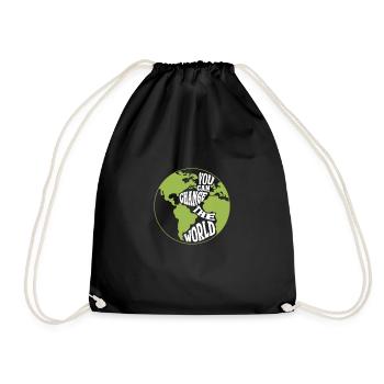 Climate change - Drawstring Bag - black - Front