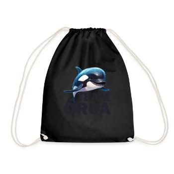 Team Orca - Embrace the Power of the Ocean's - Turnbeutel - Schwarz - Vorne