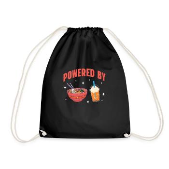 Bubble Tea - Drawstring Bag - black - Front