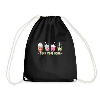 Bubble Tea - Drawstring Bag - black - Front