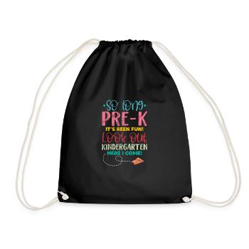 École maternelle - Sac de sport léger - noir - Devant