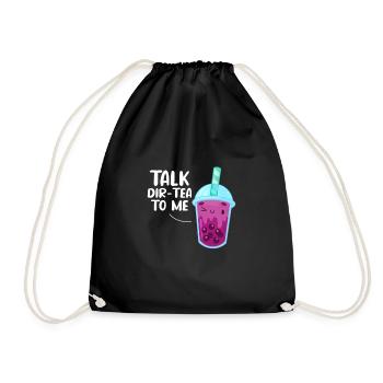 Bubble Tea - Drawstring Bag - black - Front