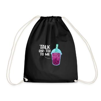 Bubble Tea Boba Tea Kawaii Cadeau - Sac de sport léger - noir - Devant