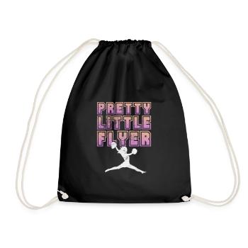 Cheerleader Cheerleading Sport Gymnastik Geschenk - Turnbeutel - Schwarz - Vorne