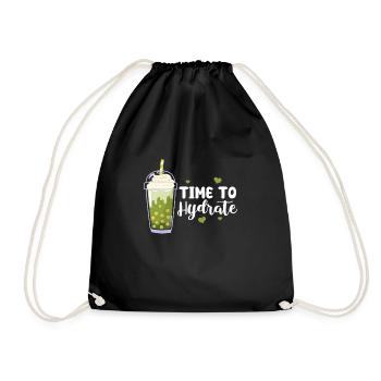 Bubble Tea - Drawstring Bag - black - Front