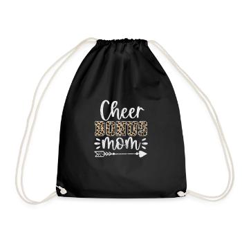 Cheerleader Cheerleading Sport Gymnastik Geschenk - Turnbeutel - Schwarz - Vorne