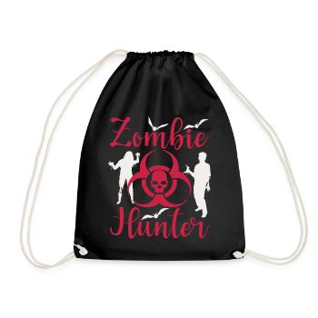 Zombie Hunter Halloween Zombie Jäger - Turnbeutel - Schwarz - Vorne