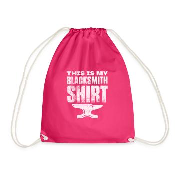 Blacksmith - Drawstring Bag - fuchsia - Front