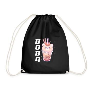 Bubble Tea - Turnbeutel - Schwarz - Vorne