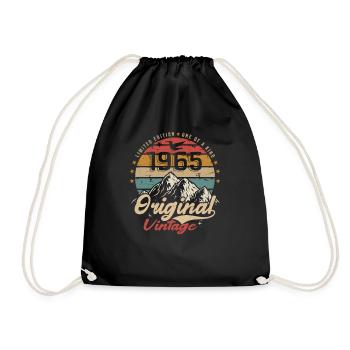 Original Vintage 1965 édition limitée 1965 - Sac de sport léger - noir - Devant