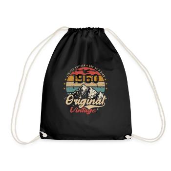Original Vintage 1960 édition limitée 1960 - Sac de sport léger - noir - Devant
