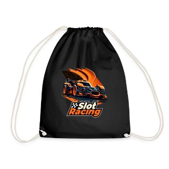 Slotcar Slot Racing Car Cool Modellsport - Turnbeutel - Schwarz - Vorne