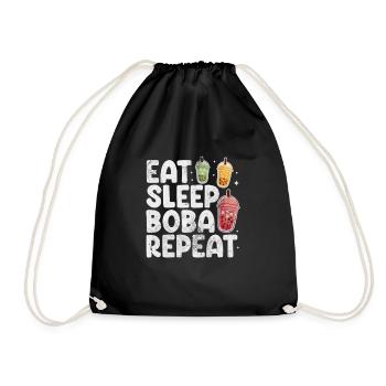 Bubble Tea Boba Tea Kawaii Cadeau - Sac de sport léger - noir - Devant