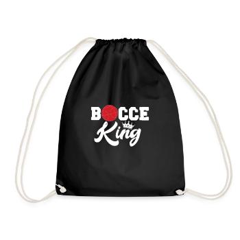 Bocce Bocce Ball Bouler Boulen Cadeau - Sac de sport léger - noir - Devant
