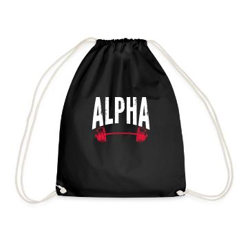 Bodybuilder Body Building Fitness Gym Gift - Drawstring Bag - black - Front